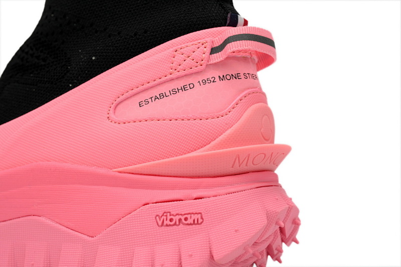 【CA3LJ】黑粉-3 盟可睐 圆头套脚高帮户外运动着山系 J109A4M 00040  M380  Moncler Trailgrip Leather Black