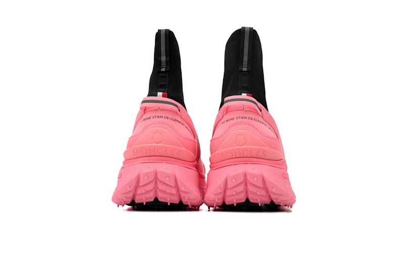 【CA3LJ】黑粉-3 盟可睐 圆头套脚高帮户外运动着山系 J109A4M 00040  M380  Moncler Trailgrip Leather Black