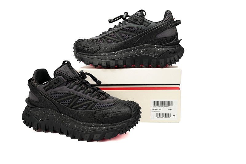【DA3LJ】变色龙-33 盟可睐 户外运动着山系 J109B 4M001 60M4 Moncler Trailgrip Leather Black Chameleon
