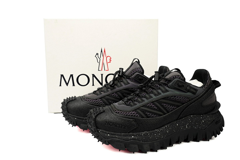 【DA3LJ】变色龙-33 盟可睐 户外运动着山系 J109B 4M001 60M4 Moncler Trailgrip Leather Black Chameleon