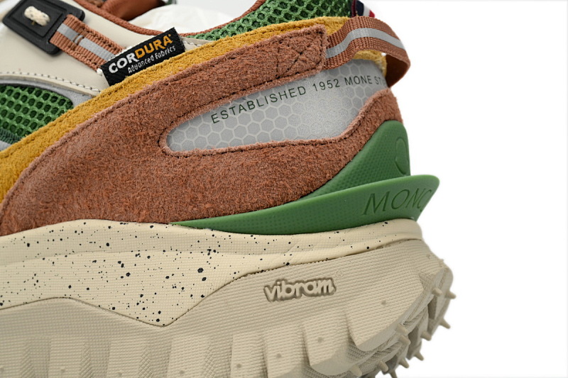 【DA3LJ】白黄绿-34 盟可睐 户外运动着山系 I209B 4M00230 M4048 Moncler Trailgrip Leather Black White Yellow Green