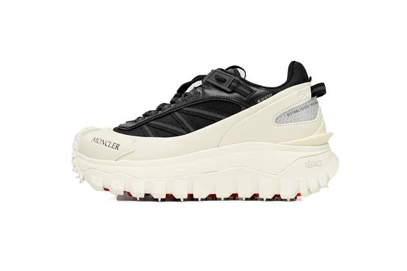 【DA3LJ】皮面黑白-38 盟可睐 户外运动着山系 I209B 4M00230 M2058 Moncler Trailgrip  Leather Black And White