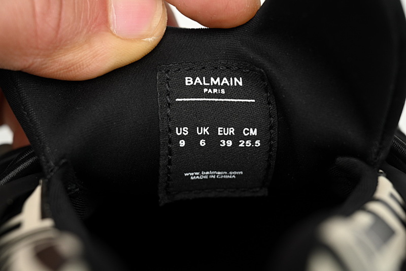 【EA0LJ】格子-7 巴尔曼子弹系列低帮运动休闲鞋 YM1VJ309 BALMAIN Multikolor Buty sportowe Lattice