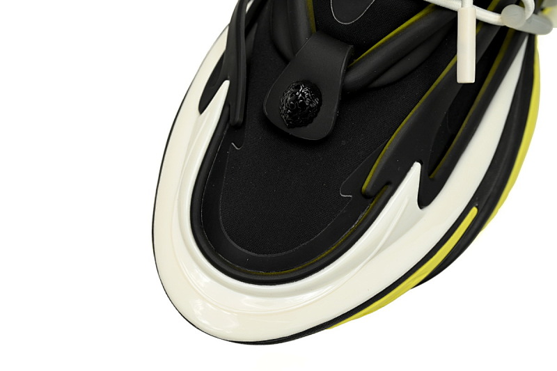 【EA0LJ】黑黄-8 巴尔曼子弹系列低帮运动休闲鞋 YM1VJ309 BALMAIN Multikolor Buty sportowe Black And Yellow