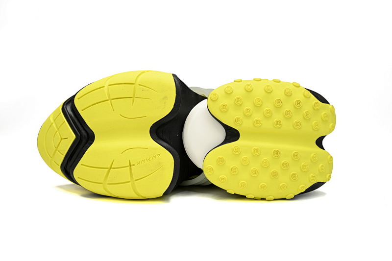 【EA0LJ】黑黄-8 巴尔曼子弹系列低帮运动休闲鞋 YM1VJ309 BALMAIN Multikolor Buty sportowe Black And Yellow