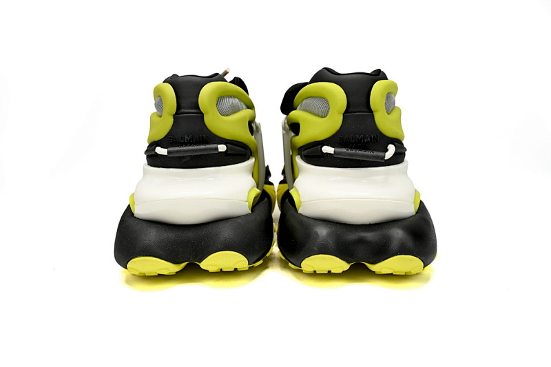 【EA0LJ】黑黄-8 巴尔曼子弹系列低帮运动休闲鞋 YM1VJ309 BALMAIN Multikolor Buty sportowe Black And Yellow