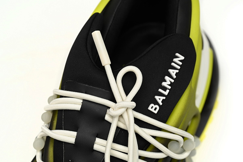 【EA0LJ】黑黄-8 巴尔曼子弹系列低帮运动休闲鞋 YM1VJ309 BALMAIN Multikolor Buty sportowe Black And Yellow