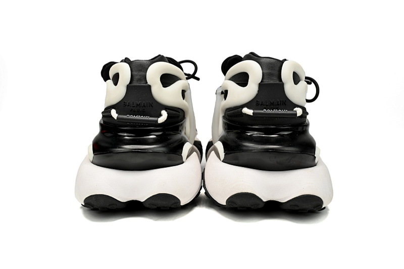 【EA0LJ】黑白-5 巴尔曼子弹系列低帮运动休闲鞋 YM1VJ309 BALMAIN Multikolor Buty sportowe Black And White