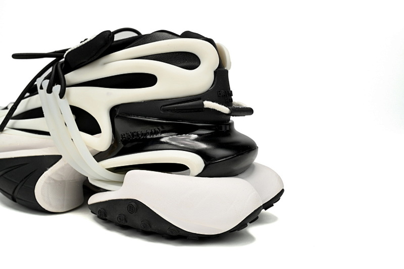 【EA0LJ】黑白-5 巴尔曼子弹系列低帮运动休闲鞋 YM1VJ309 BALMAIN Multikolor Buty sportowe Black And White