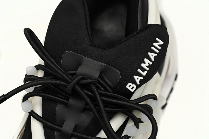【EA0LJ】黑白-5 巴尔曼子弹系列低帮运动休闲鞋 YM1VJ309 BALMAIN Multikolor Buty sportowe Black And White