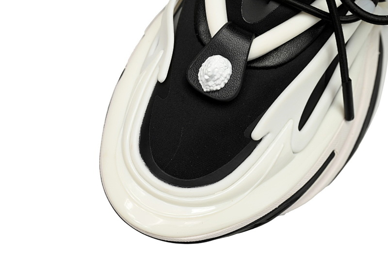 【EA0LJ】黑白-5 巴尔曼子弹系列低帮运动休闲鞋 YM1VJ309 BALMAIN Multikolor Buty sportowe Black And White