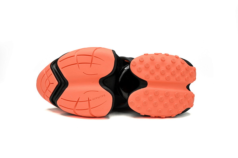 【EA0LJ】黑桔-9 巴尔曼子弹系列低帮运动休闲鞋 YM1VJ309 BALMAIN Multikolor Buty sportowe Black orange