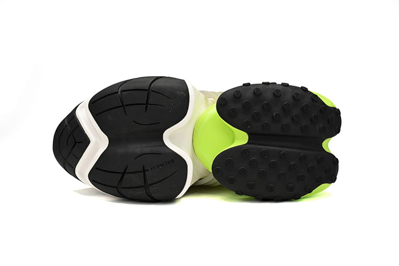 【EA0LJ】黑白绿-6 巴尔曼子弹系列低帮运动休闲鞋 YM1VJ309 BALMAIN Multikolor Buty sportowe Black, white, and green