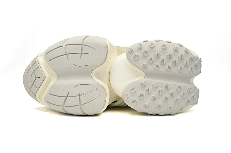 【EA0LJ】全白-2 巴尔曼子弹系列低帮运动休闲鞋 YM1VJ309 BALMAIN Multikolor Buty sportowe All White