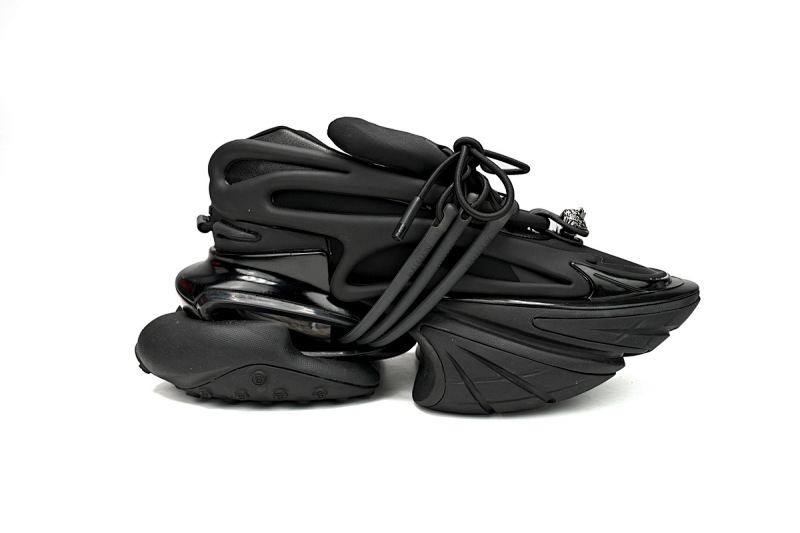 【EA0LJ】全黑-1 巴尔曼子弹系列低帮运动休闲鞋 YM1VJ309 BALMAIN Multikolor Buty sportowe  Black