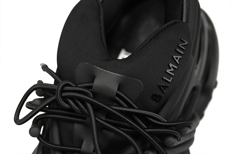 【EA0LJ】全黑-1 巴尔曼子弹系列低帮运动休闲鞋 YM1VJ309 BALMAIN Multikolor Buty sportowe  Black