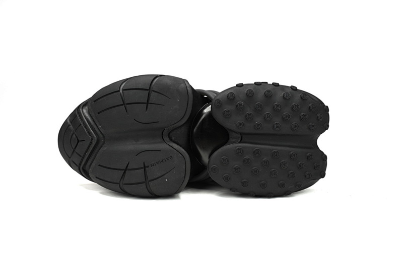 【EA0LJ】全黑-1 巴尔曼子弹系列低帮运动休闲鞋 YM1VJ309 BALMAIN Multikolor Buty sportowe  Black