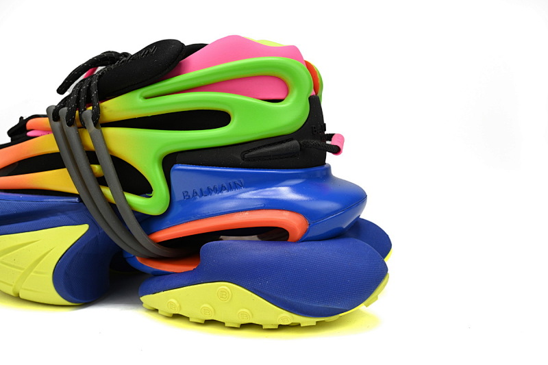 【EA0LJ】多彩-3  巴尔曼子弹系列低帮运动休闲鞋 YM1VJ309 BALMAIN Multikolor Buty sportowe  Colorful