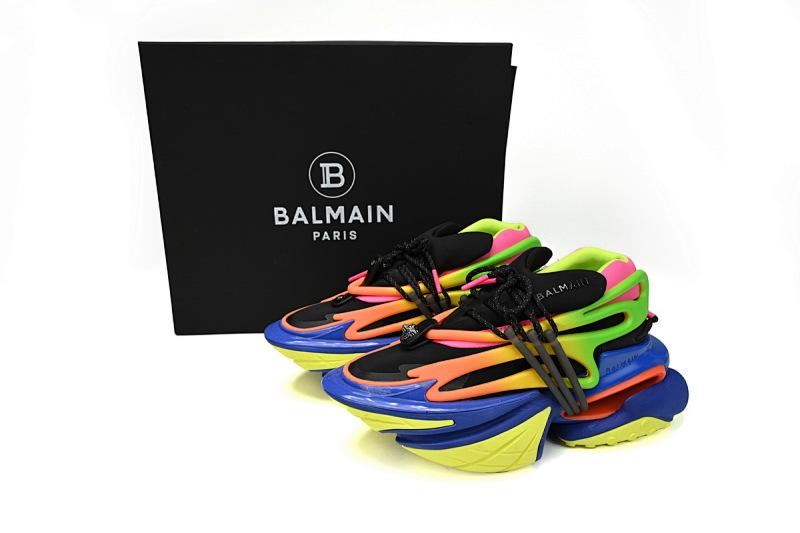 【EA0LJ】多彩-3  巴尔曼子弹系列低帮运动休闲鞋 YM1VJ309 BALMAIN Multikolor Buty sportowe  Colorful