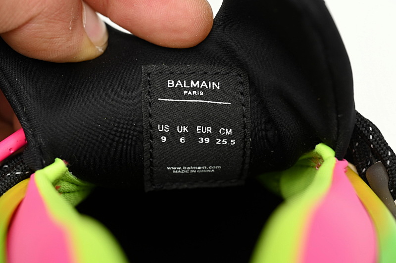 【EA0LJ】多彩-3  巴尔曼子弹系列低帮运动休闲鞋 YM1VJ309 BALMAIN Multikolor Buty sportowe  Colorful