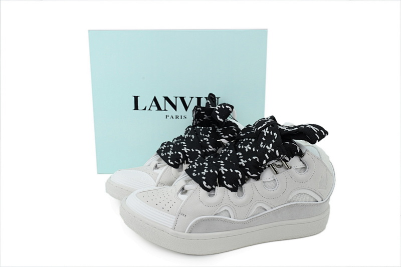 【EA1ET】白色 顶级版本浪凡运动鞋休闲面包鞋 LANVIN White