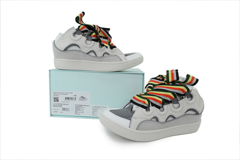 【EA1ET】白彩带  顶级版本浪凡运动鞋休闲面包鞋 LANVIN White Ribbon