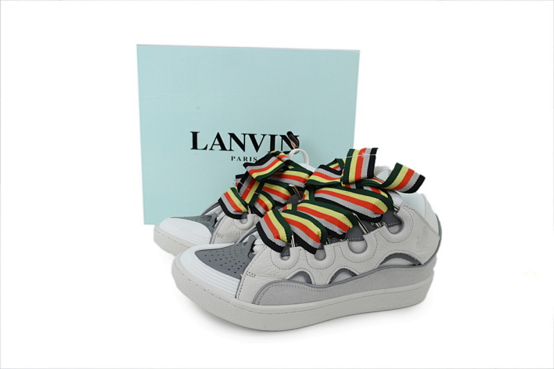 【EA1ET】白彩带  顶级版本浪凡运动鞋休闲面包鞋 LANVIN White Ribbon