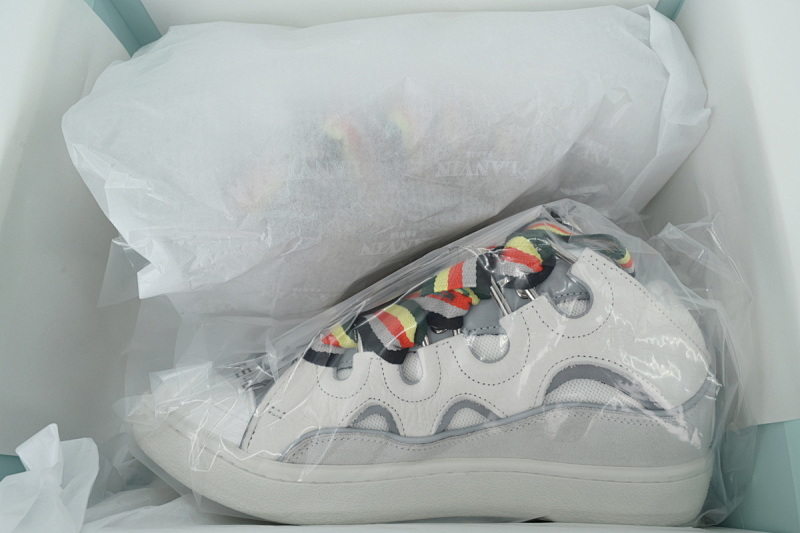 【EA1ET】白彩带  顶级版本浪凡运动鞋休闲面包鞋 LANVIN White Ribbon