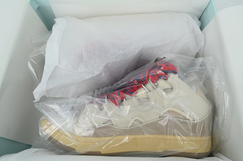 【EA1ET】米色 顶级版本浪凡运动鞋休闲面包鞋 LANVIN  Beige