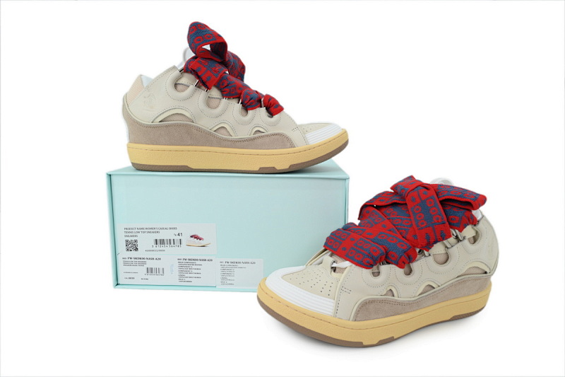 【EA1ET】米色 顶级版本浪凡运动鞋休闲面包鞋 LANVIN  Beige