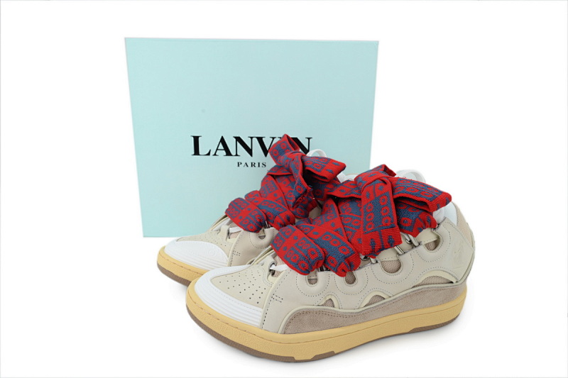 【EA1ET】米色 顶级版本浪凡运动鞋休闲面包鞋 LANVIN  Beige