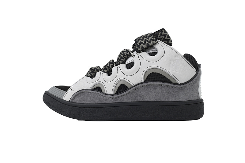 【EA1ET】黑白灰 顶级版本浪凡运动鞋休闲面包鞋 LANVIN Black Whiteand Gray