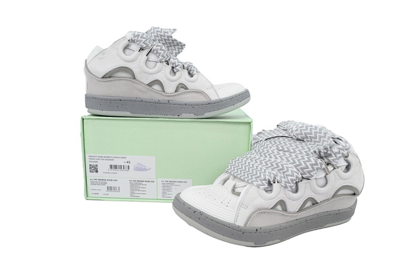 【EA1ET】白灰 顶级版本浪凡运动鞋休闲面包鞋 LANVIN Lime