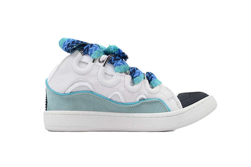 【EA1ET】白蓝 顶级版本浪凡运动鞋休闲面包鞋 LANVIN White Blue