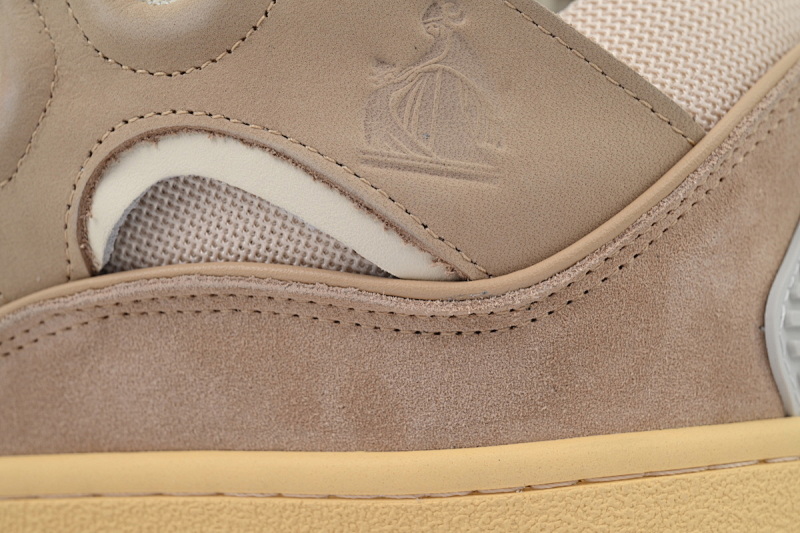 【EA1ET】白棕 顶级版本浪凡运动鞋休闲面包鞋 LANVIN White Brown