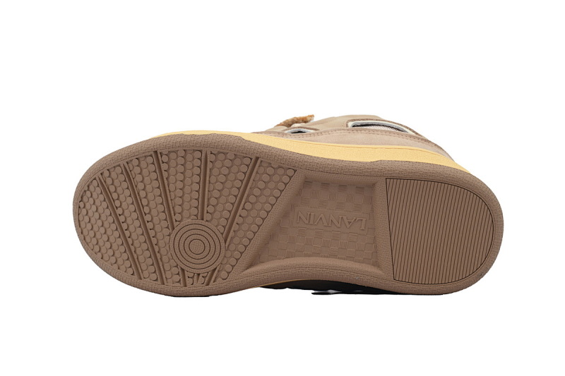 【EA1ET】白棕 顶级版本浪凡运动鞋休闲面包鞋 LANVIN White Brown