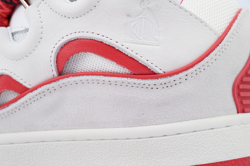 【EA1ET】白红 顶级版本浪凡运动鞋休闲面包鞋 LANVIN White Red