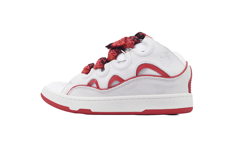 【EA1ET】白红 顶级版本浪凡运动鞋休闲面包鞋 LANVIN White Red