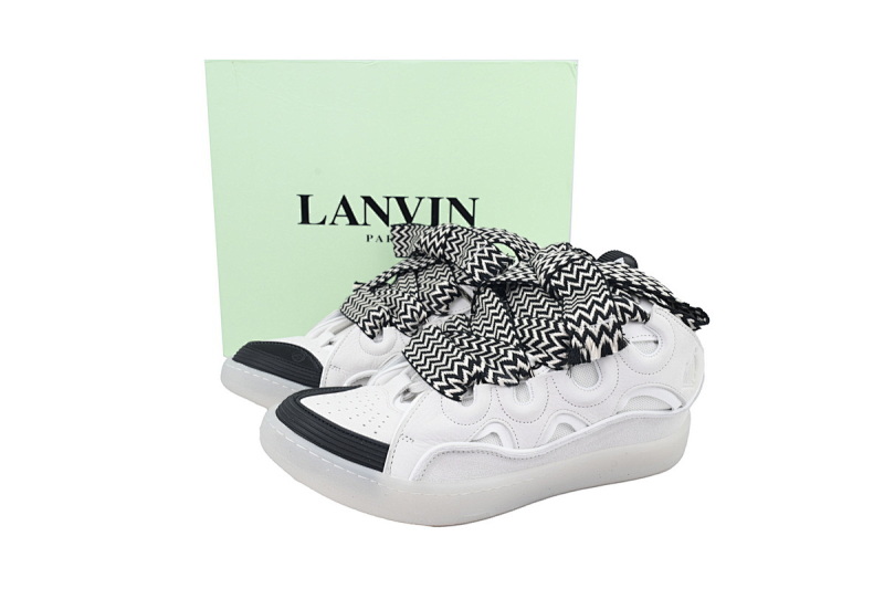 【EA1ET】灰白黑 顶级版本浪凡运动鞋休闲面包鞋 LANVIN Grey White Black