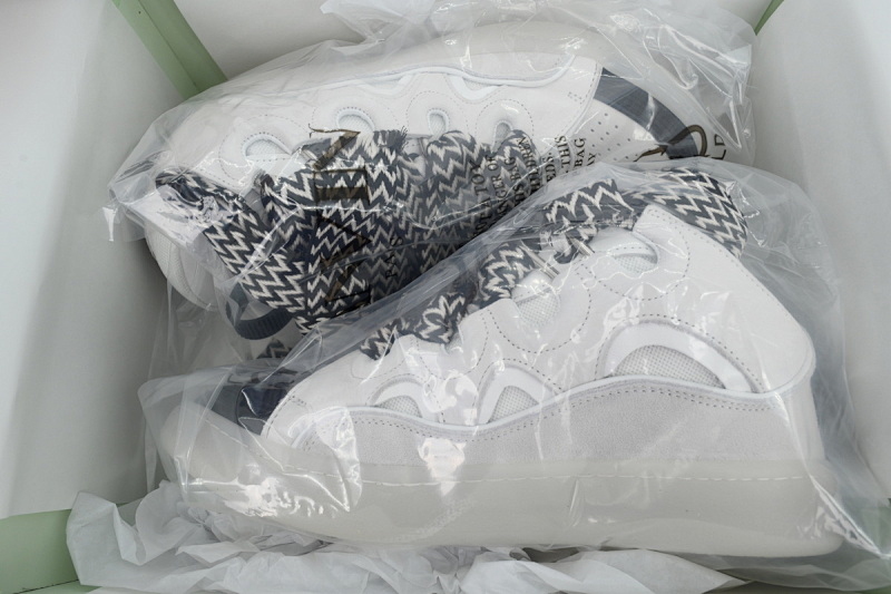 【EA1ET】灰白黑 顶级版本浪凡运动鞋休闲面包鞋 LANVIN Grey White Black