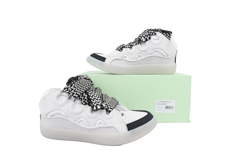 【EA1ET】灰白黑 顶级版本浪凡运动鞋休闲面包鞋 LANVIN Grey White Black