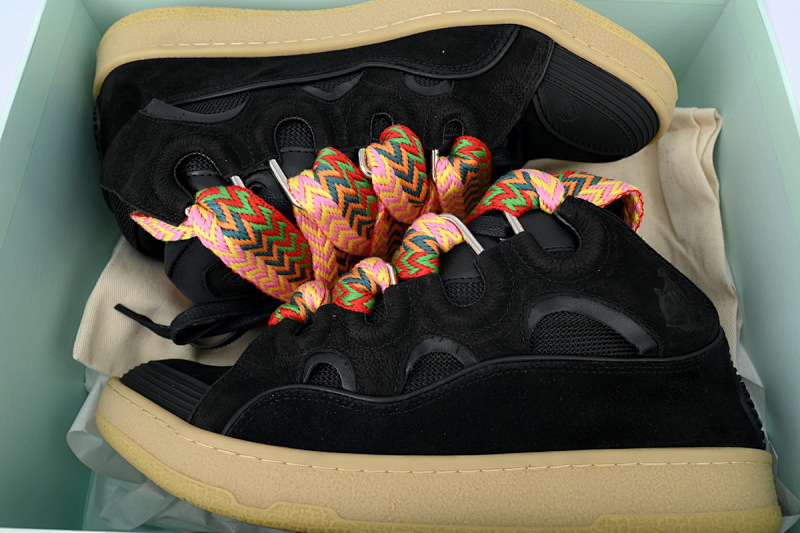 【EA1ET】黑黄色 顶级版本浪凡运动鞋休闲面包鞋 LANVIN Black Yellow