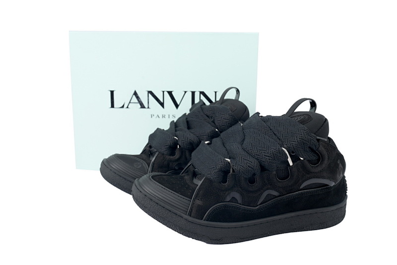 【EA1ET】全黑 顶级版本浪凡运动鞋休闲面包鞋 LANVIN Black