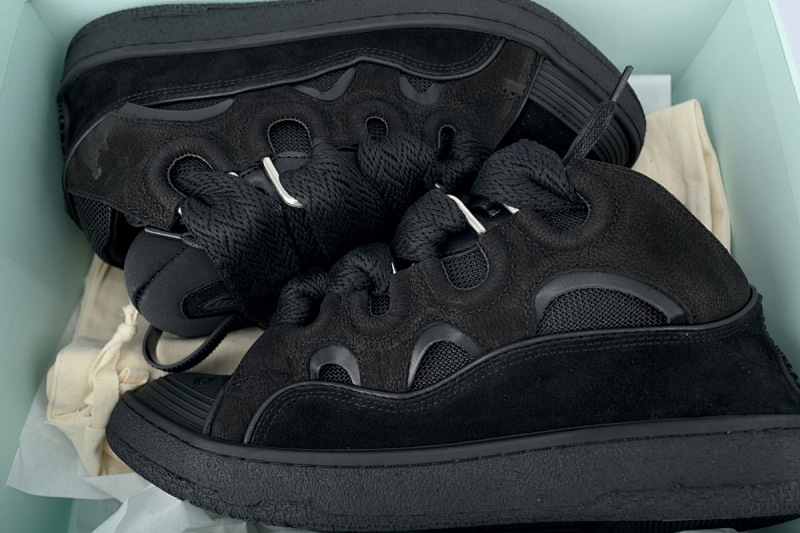 【EA1ET】全黑 顶级版本浪凡运动鞋休闲面包鞋 LANVIN Black