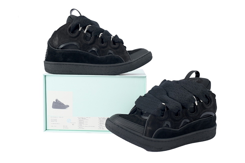 【EA1ET】全黑 顶级版本浪凡运动鞋休闲面包鞋 LANVIN Black