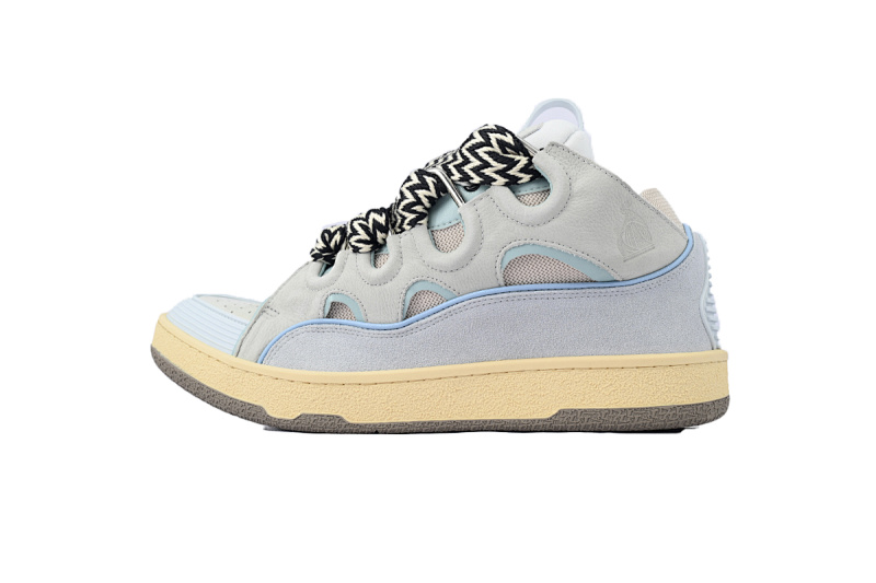【EA1ET】蓝色 顶级版本浪凡运动鞋休闲面包鞋 LANVIN White Blue