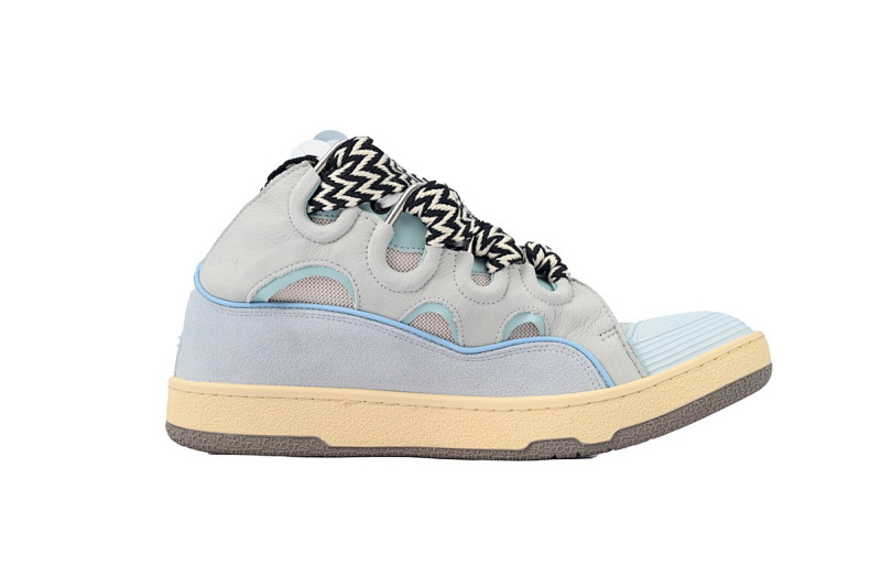 【EA1ET】蓝色 顶级版本浪凡运动鞋休闲面包鞋 LANVIN White Blue