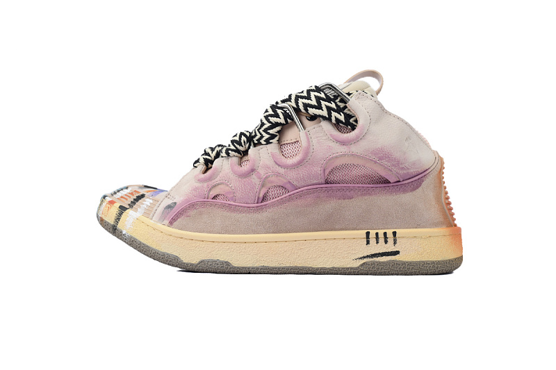 【FA5ET】泼墨粉 顶级版本浪凡运动鞋休闲面包鞋 LANVIN Pink