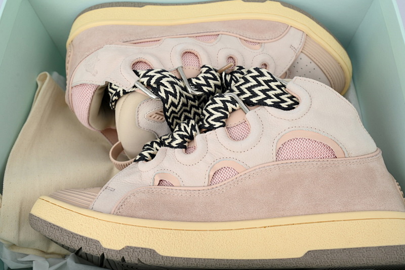 【EA1ET】粉色 顶级版本浪凡运动鞋休闲面包鞋 LANVIN Pink