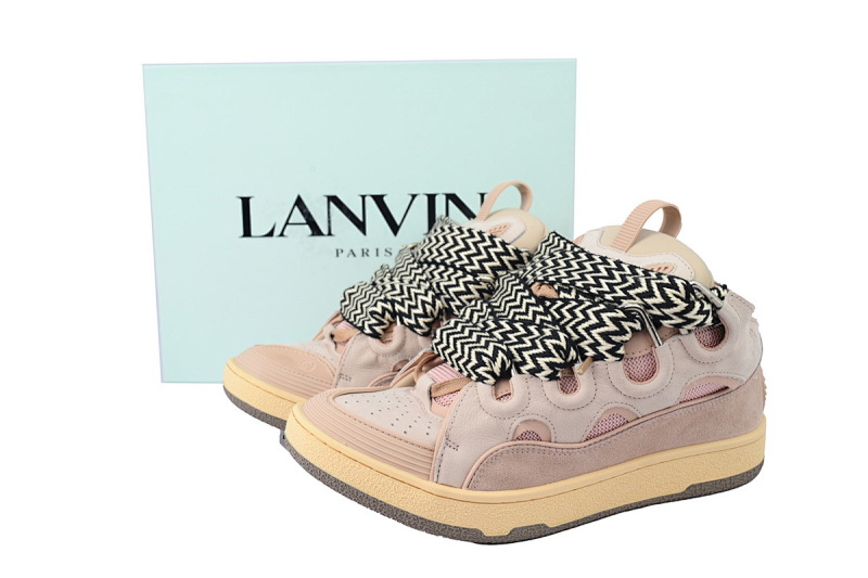 【EA1ET】粉色 顶级版本浪凡运动鞋休闲面包鞋 LANVIN Pink